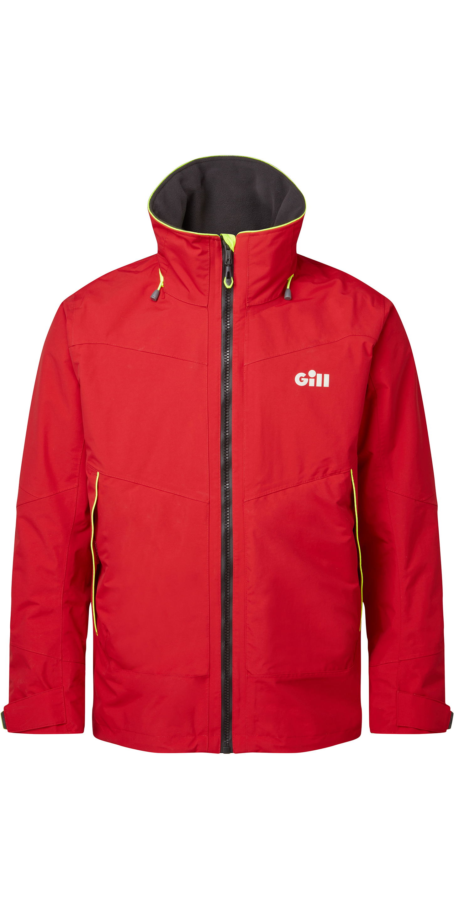 2023 Gill Mens OS3 Coastal Jacket OS32J - Red - Sailing - Sailing